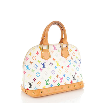 Louis Vuitton Monogram Multicolor Alma White 3 of 8
