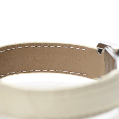 Burberry Stainless Steel Alligator Diamond Bezel 20mm Quartz Watch BU9506 6 of 8