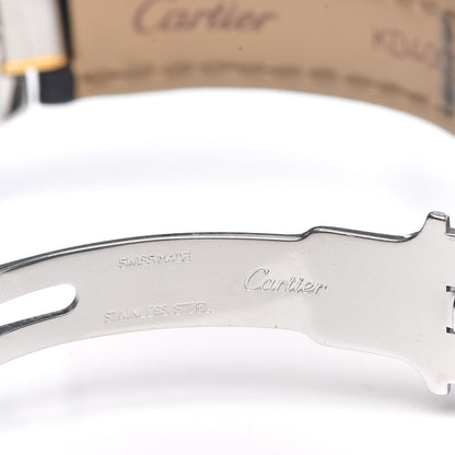 Cartier Stainless Steel 18K Yellow Gold Calfskin 28mm Must De 21 Quartz Watch 10 of 11