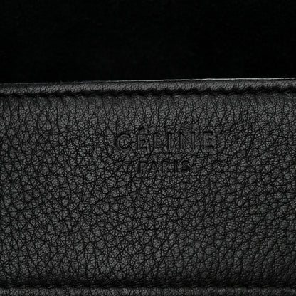 Celine Grained Calfskin Medium Phantom Luggage Black 6 of 13