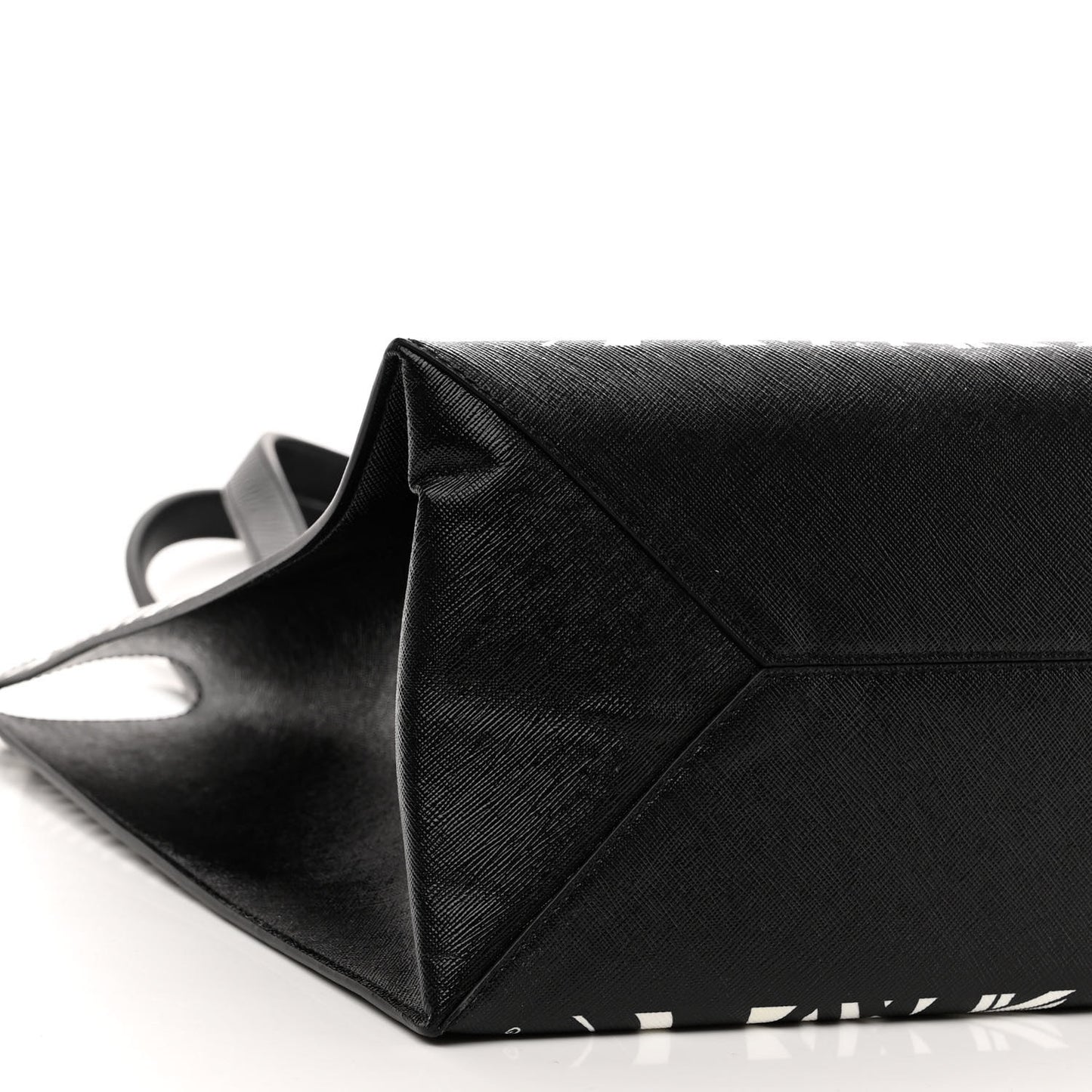 Calfskin Power of Love Print Tote Black