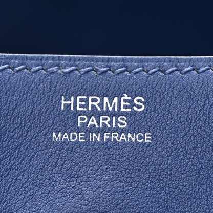 Hermes Swift Epsom Lindy 26 Tressage De Cuir Bleu Brighton Capucine Bleu Saphir 6 of 13