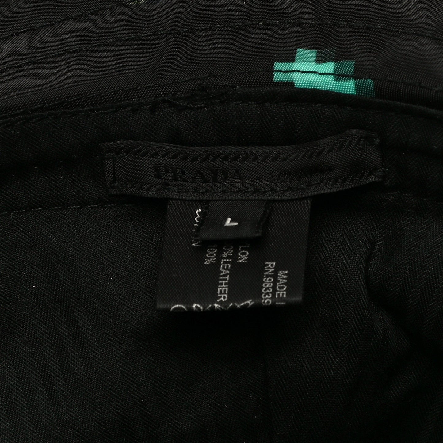Nylon Tessuto Radar Hat Black