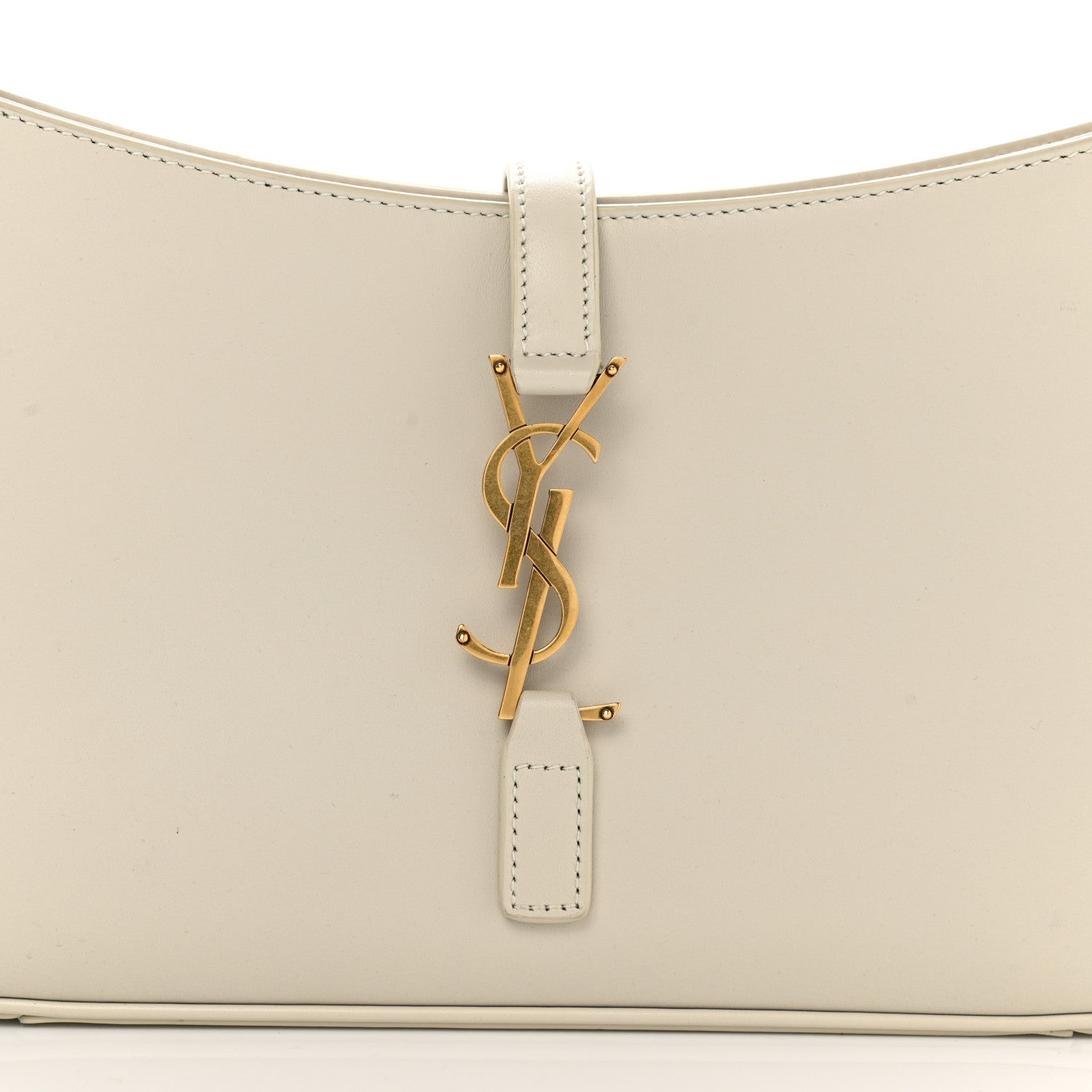 Saint Laurent Smooth Calfskin Le 5 A 7 Hobo Blanc Vintage 8 of 12