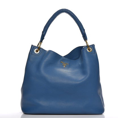 Prada Vitello Daino Hobo Cobalto 1 of 8