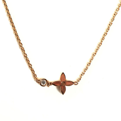 Louis Vuitton 18K Pink Gold Diamond Idylle Blossom Pendant Necklace 1 of 8