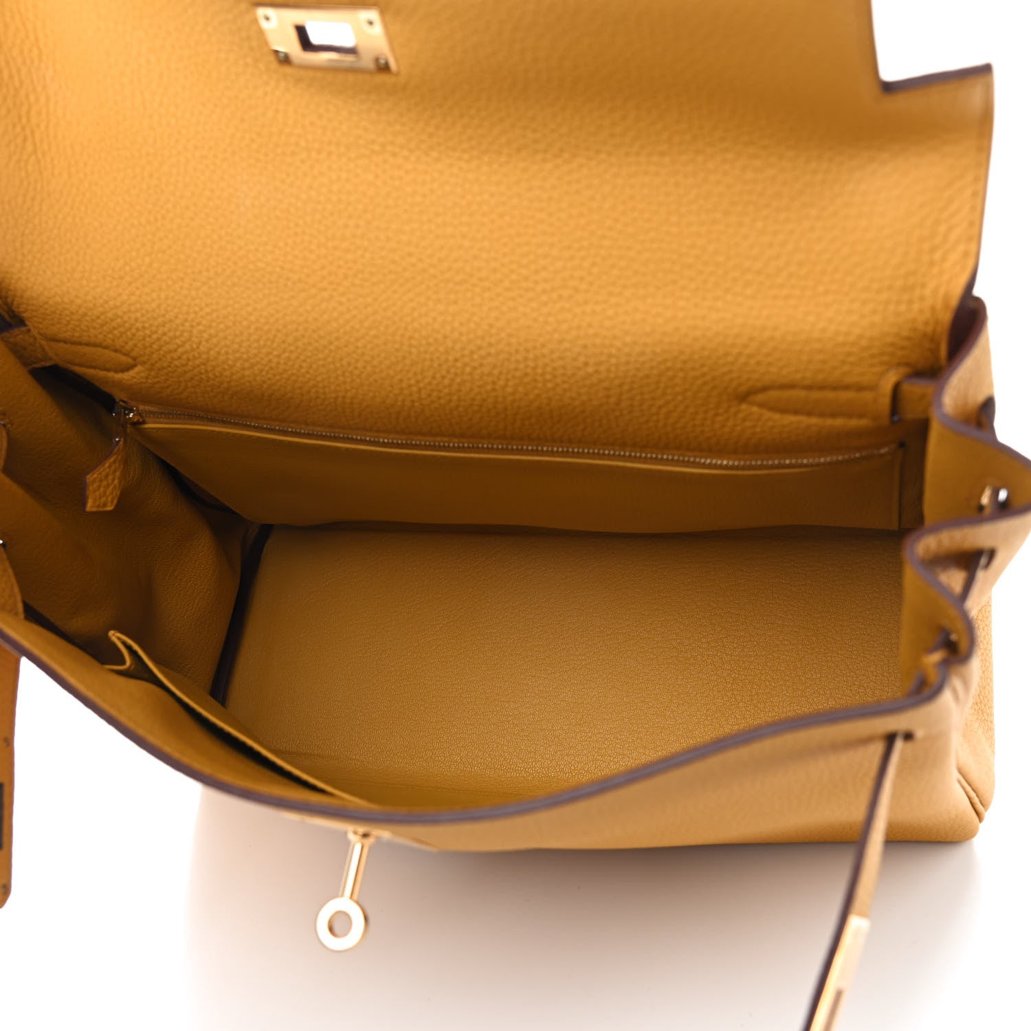 Hermes Togo Kelly Retourne 32 Jaune Ambre 5 of 12