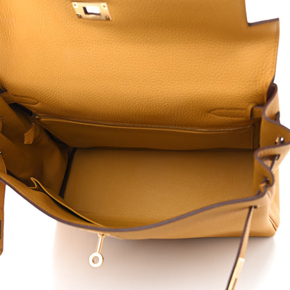 Hermes Togo Kelly Retourne 32 Jaune Ambre 5 of 12