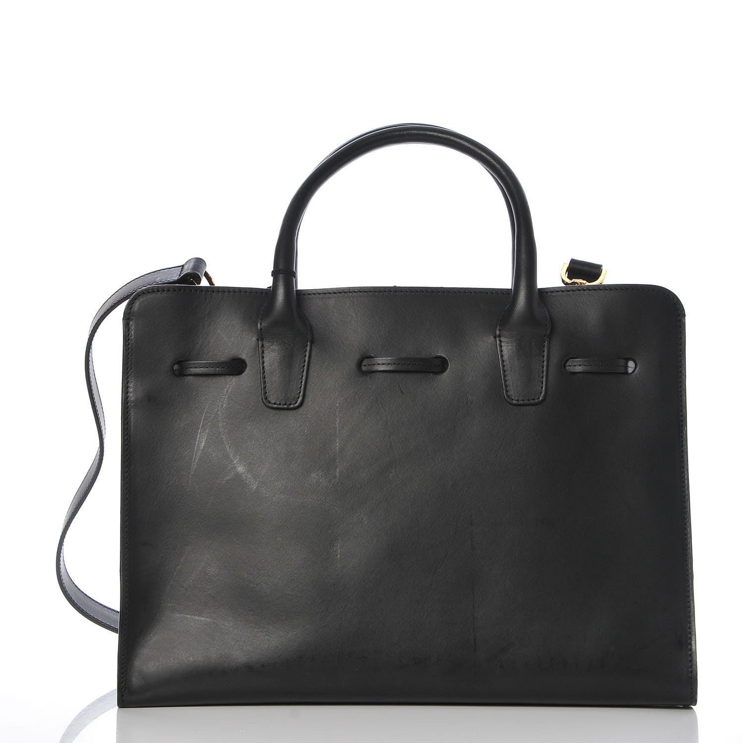 Mansur Gavriel Calfskin Sun Bag Black 4 of 13
