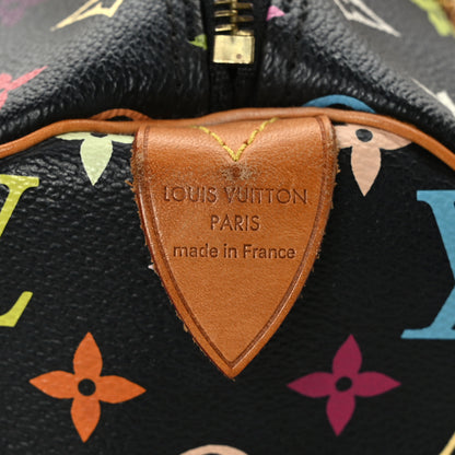 Louis Vuitton Monogram Multicolor Speedy 30 Black 6 of 10