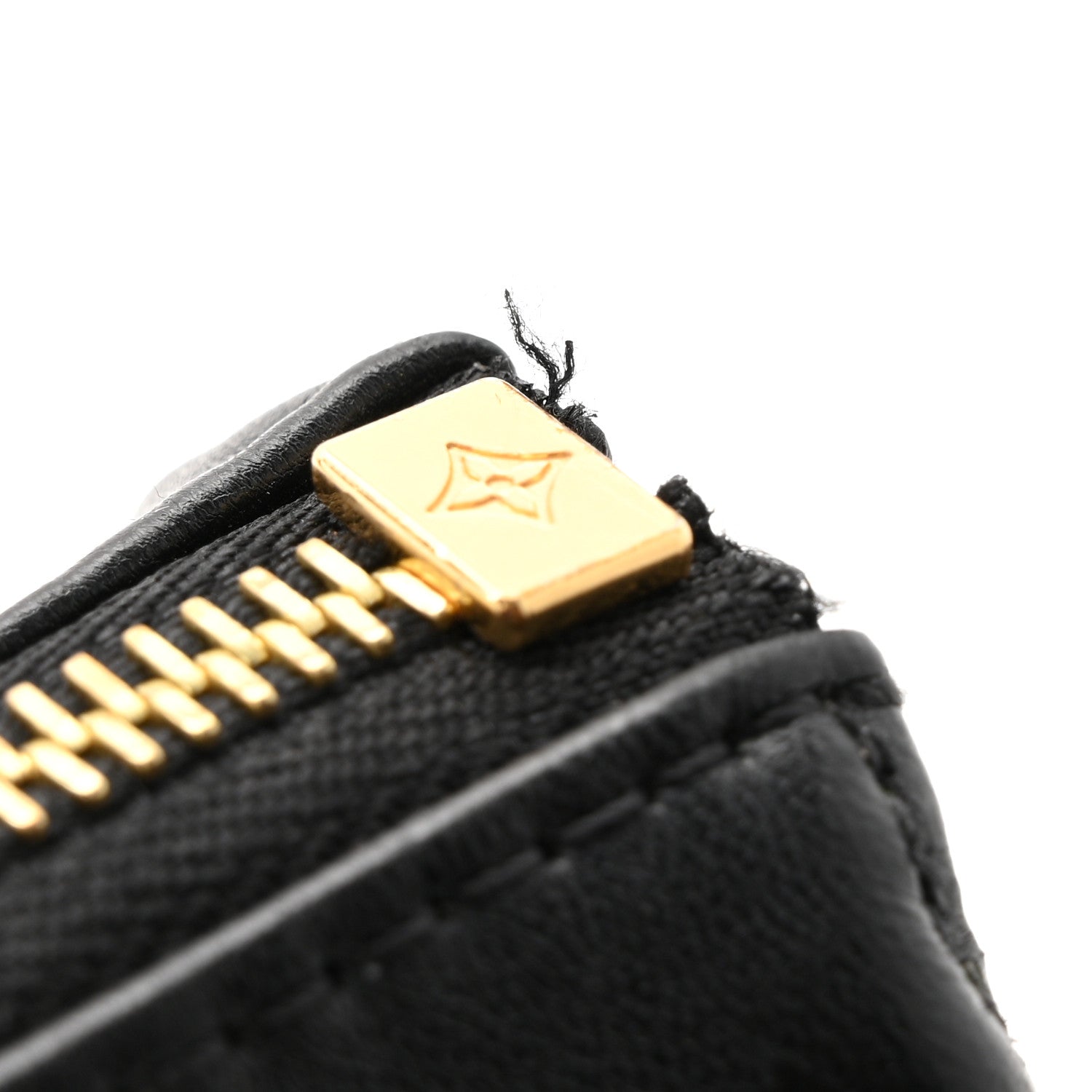 Louis Vuitton Lambskin Embossed Monogram Coussin MM Black 1807294