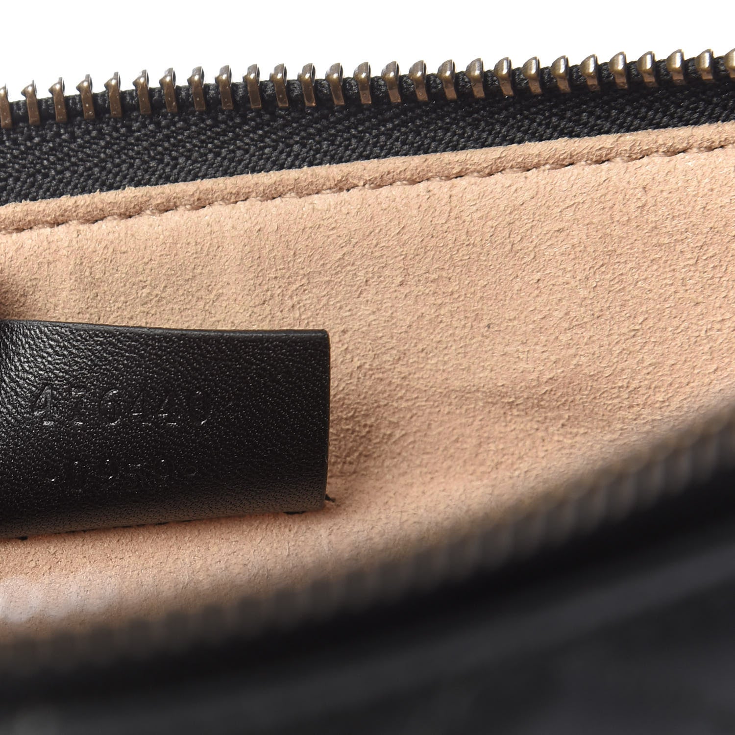 Gucci Calfskin Matelasse Large GG Marmont Zip Pouch Black 9 of 11