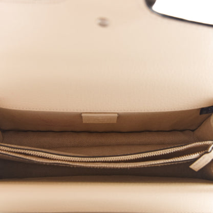 Gucci Textured Calfskin Crystal Small Dionysus Shoulder Bag Mystic White 5 of 10