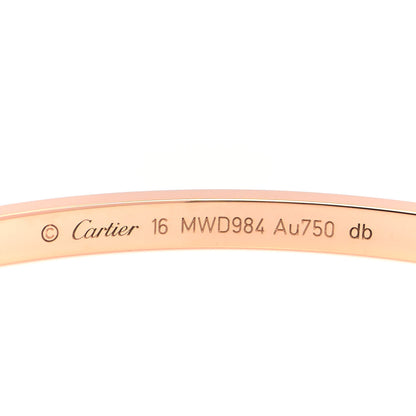 Cartier 18K Pink Gold Small LOVE Bracelet 16 4 of 6