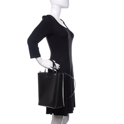 Celine Grained Calfskin Small Vertical Cabas Black 3 of 13