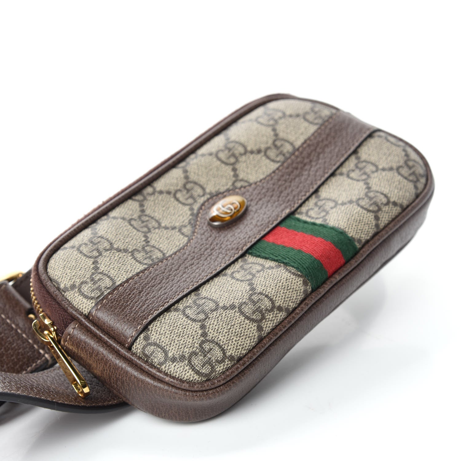 Gucci GG Supreme Monogram Ophidia Belted iPhone Case 75 30 Dark Brown 4 of 11