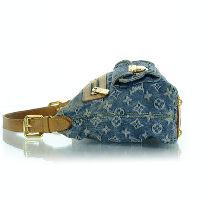 Louis Vuitton Monogram Denim Baggy PM Blue 5 of 11