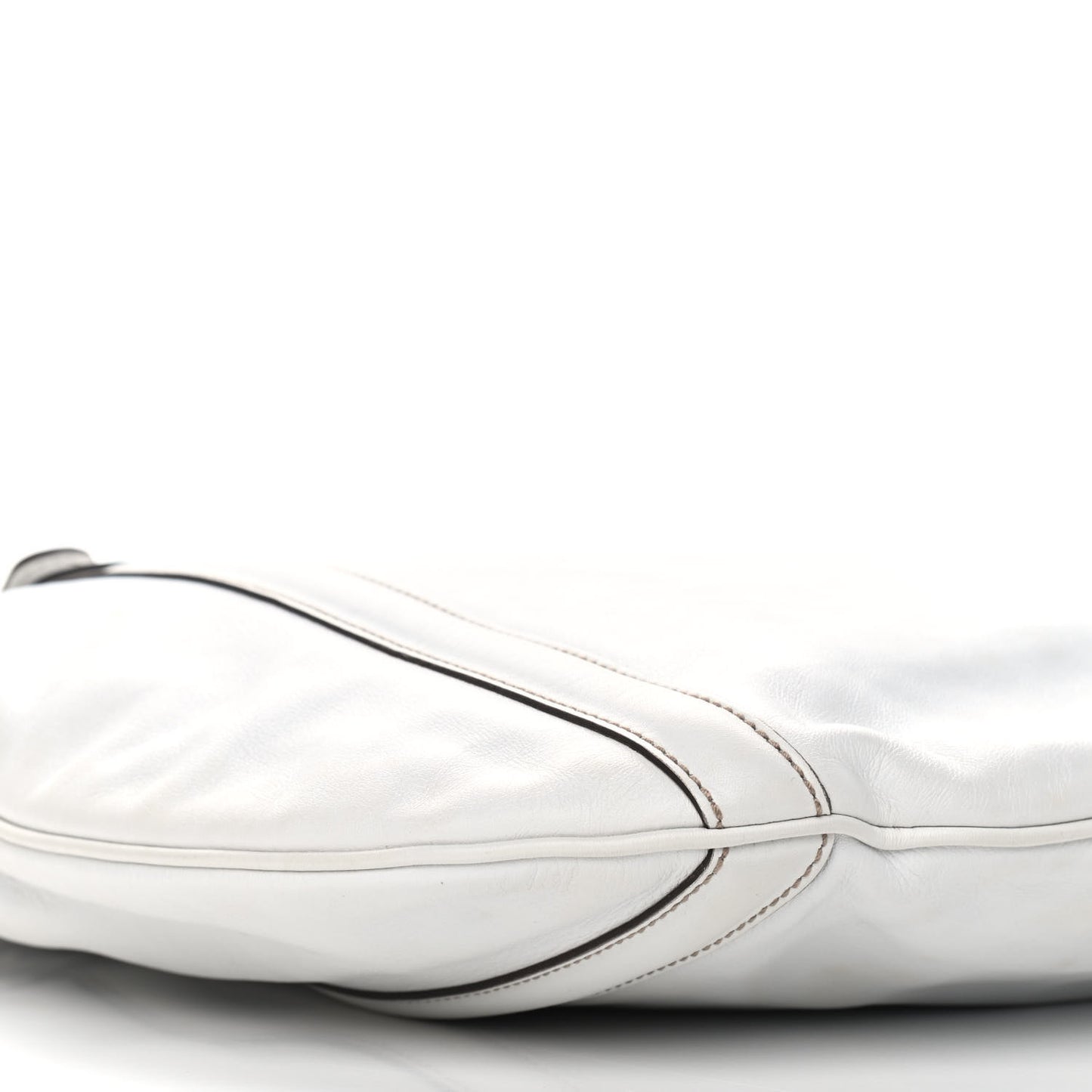 Calfskin Medium Britt Tote Off White