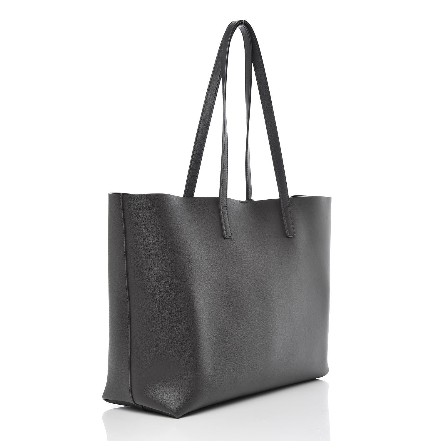 Saint Laurent Calfskin Large Shopping Tote Asphalt 4 of 11