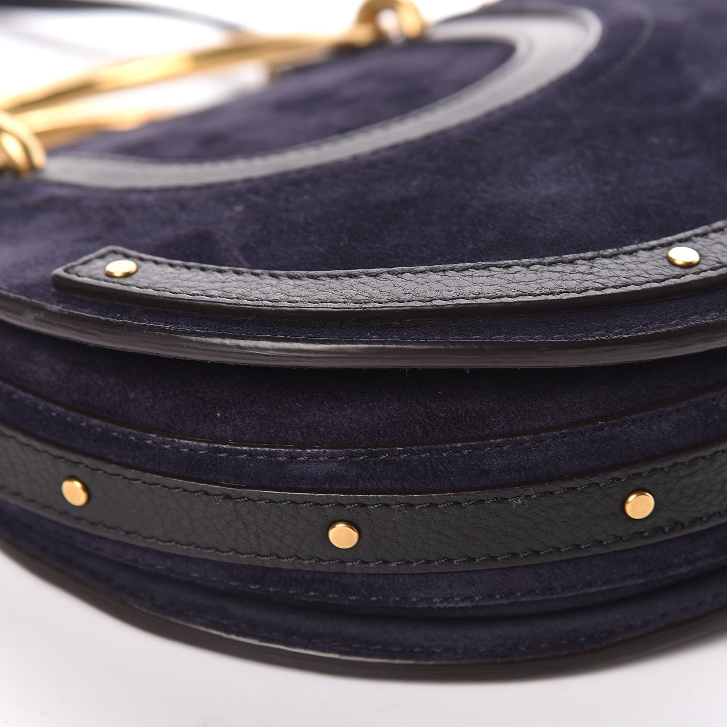 Chloe Calfskin Suede Small Pixie Bag Full Blue 5 of 9