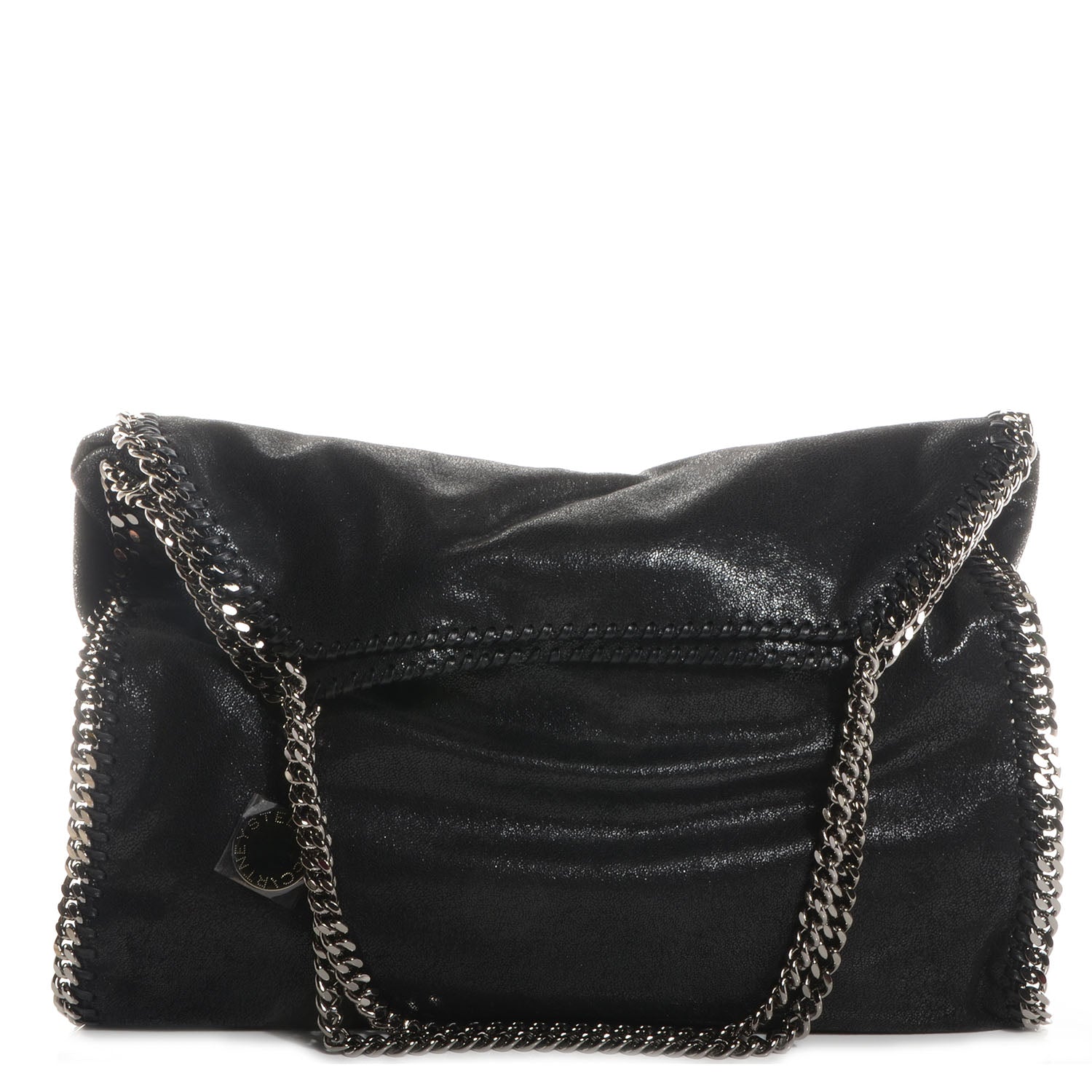 Stella McCartney Faux Leather Shaggy Deer Big Falabella Black 1 of 10