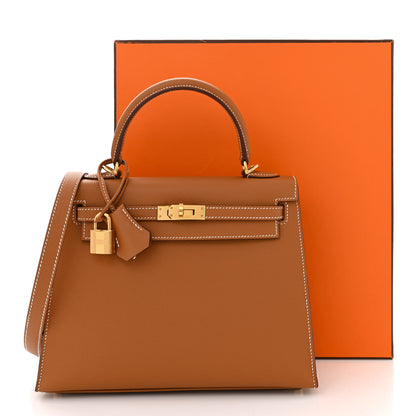 Hermes Epsom Kelly Sellier 25 Gold 12 of 12