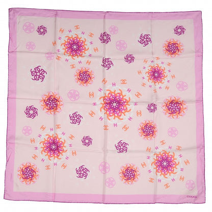 Chanel Silk Camellia Scarf Pink 2 of 5