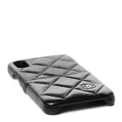 Chanel Caviar Quilted iPhone X Coco Tech Case Black 7 of 7