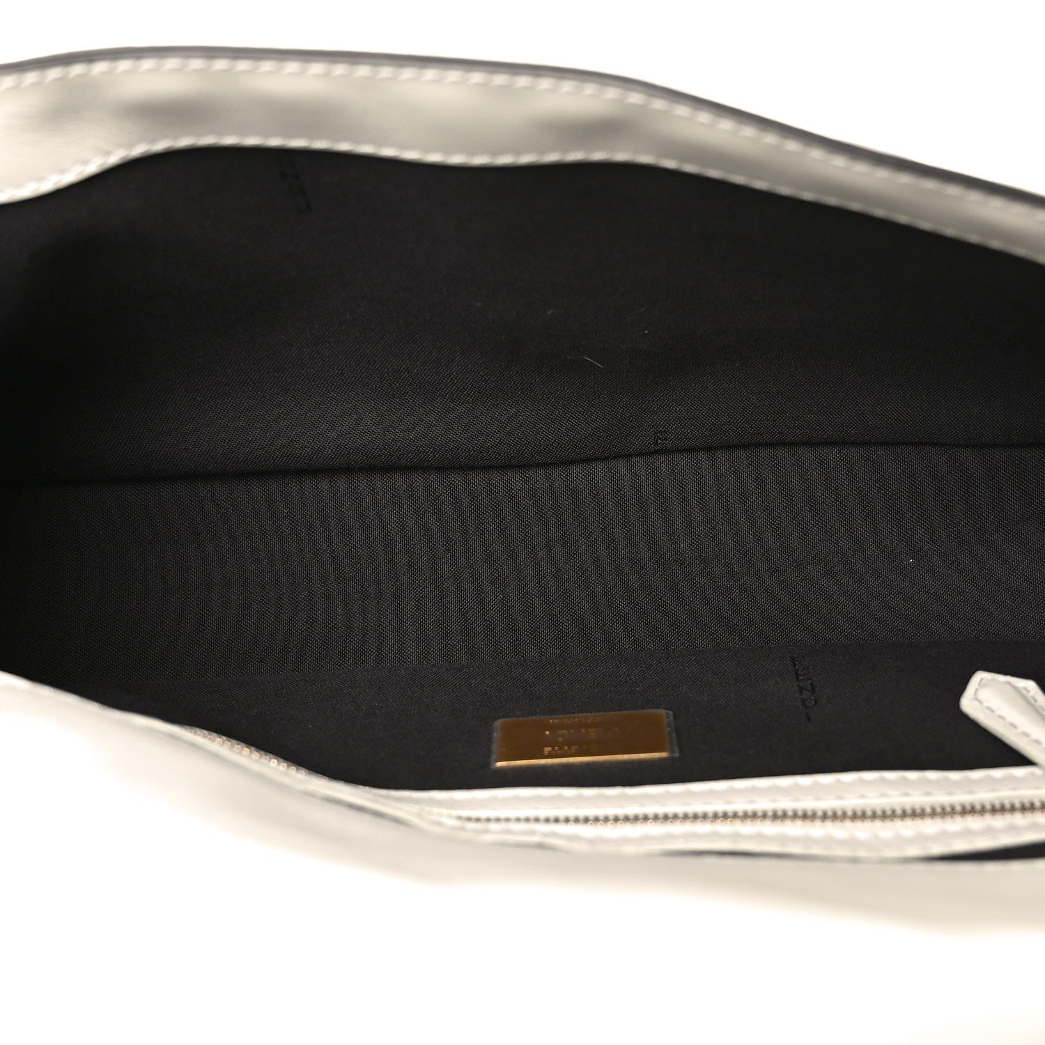 Fendi Nappa FF 1974 Embossed Baguette White 4 of 10