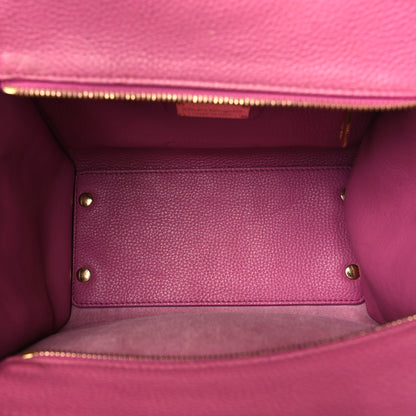 Salvatore Ferragamo Hammered Calfskin Double Handle Small Amy Tote Pink 4 of 8