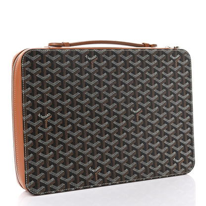 Goyard Goyardine Universal Companion Portfolio Black Gold 3 of 6