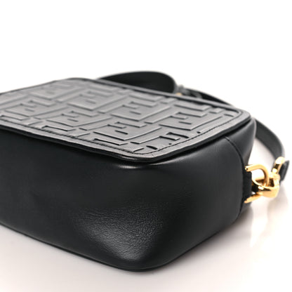 Fendi Vitello Century FF 1974 Embossed Mini Camera Case Black 9 of 9