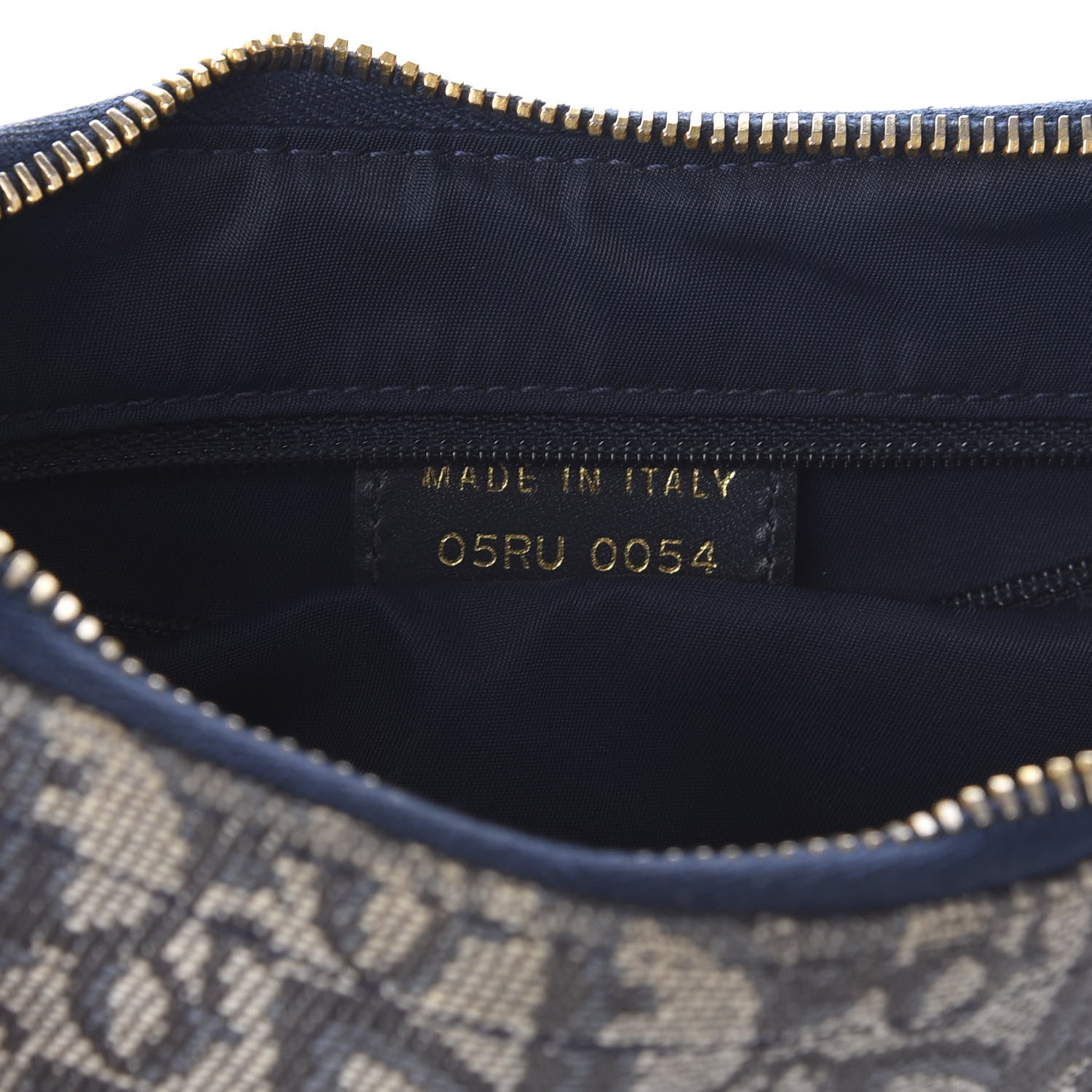 Christian Dior Monogram Saddle Pochette Blue 6 of 10