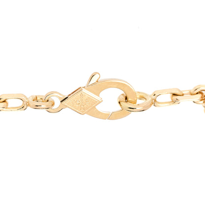 Van Cleef & Arpels 18K Yellow Gold Blue Agate 5 Motifs Vintage Alhambra Bracelet 3 of 6