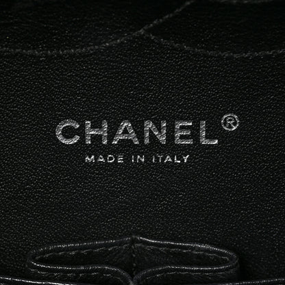 Chanel Shiny Distressed Calfskin Quilted Jumbo Double Flap So Black 7 of 10