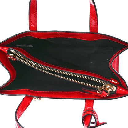 Marc Jacobs Patent Calfskin Mini Grind Tote Valiant Poppy 5 of 10