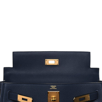 Hermes Togo Kelly Retourne 28 Bleu Nuit 19 of 39