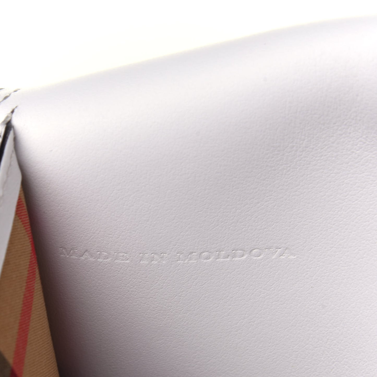 Calfskin Perforated Hampshire Crossbody Chalk White