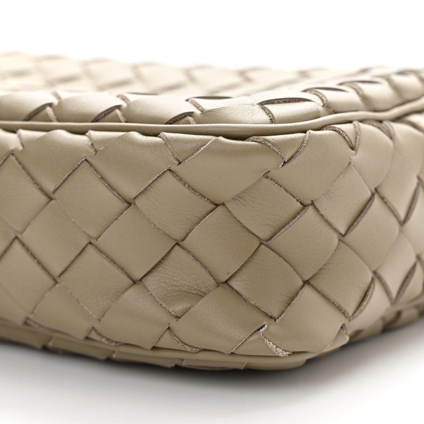 Calfskin Intrecciato Mini Camera Bag Travertine