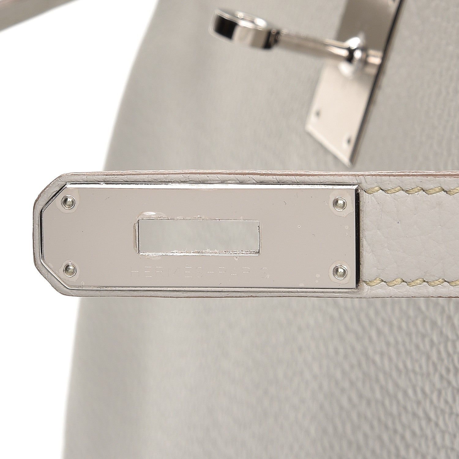 Hermes Taurillon Clemence Kelly Retourne 32 Gris Perle 8 of 33