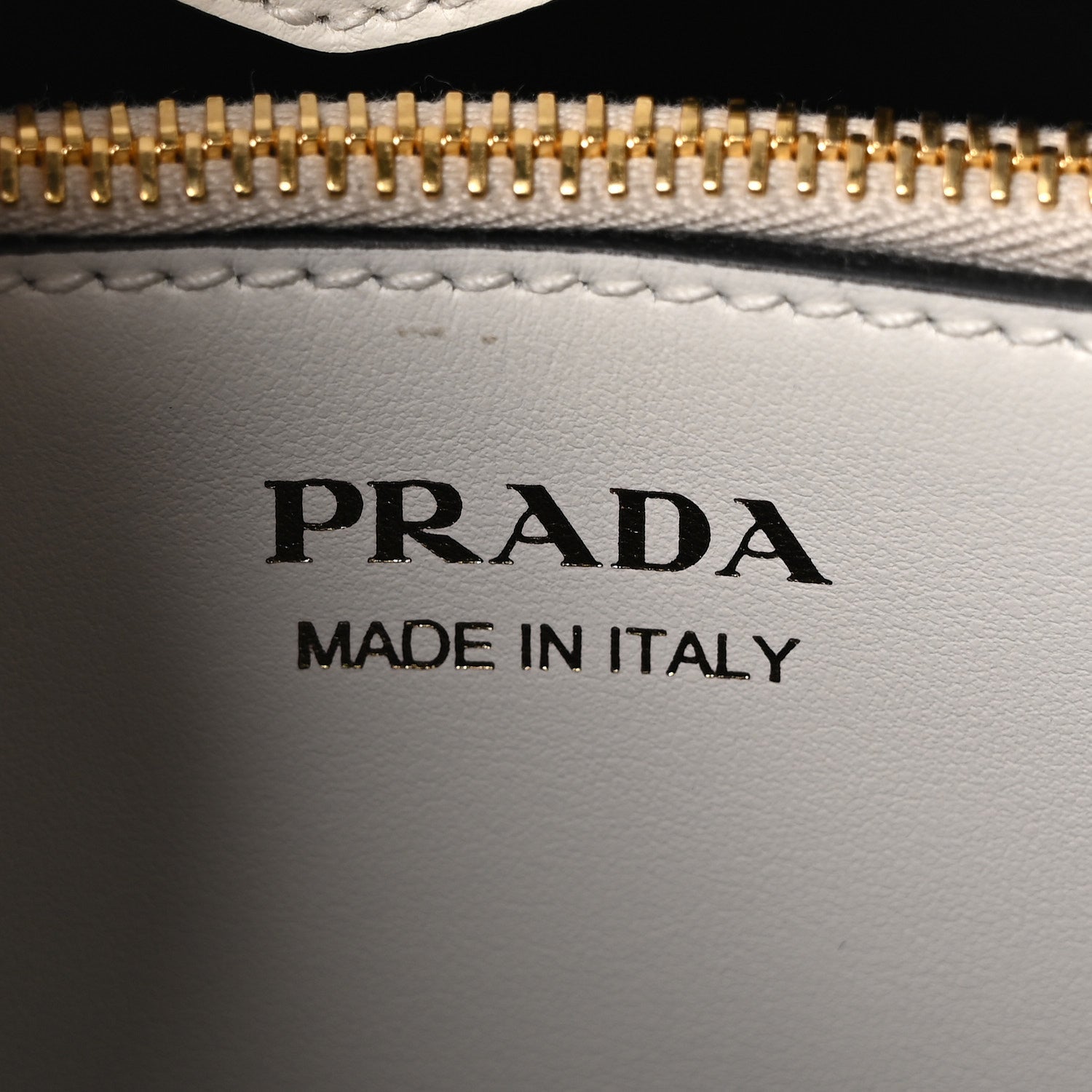 Prada Saffiano Cuir Small Matinee Tote  Bianco Black 6 of 9
