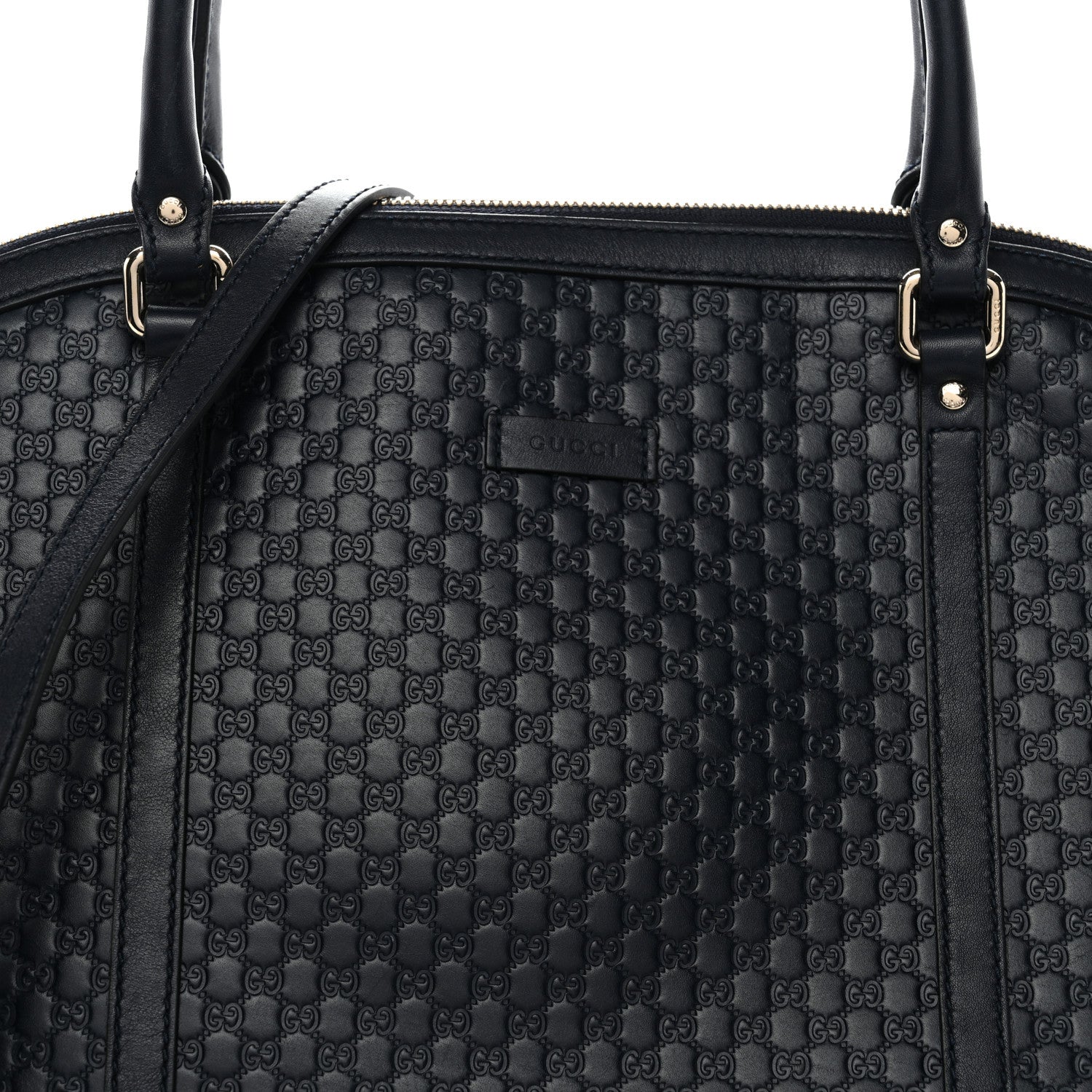 Gucci Soft Microguccissima Dome Satchel Navy 8 of 14
