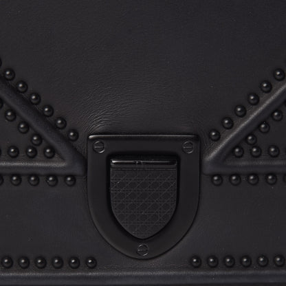 Christian Dior Ultra Matte Calfskin Studded Small Diorama Flap Bag Black 8 of 13