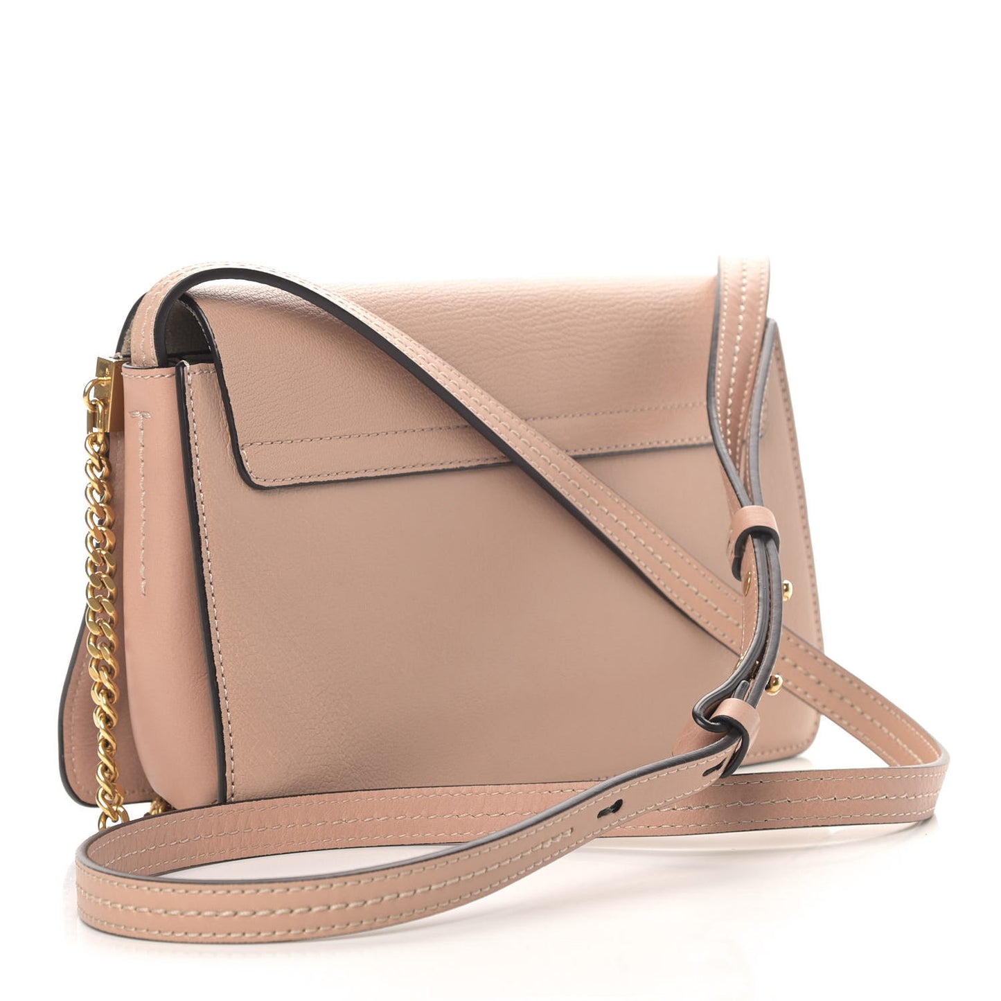 Goatskin Small Faye Shoulder Bag Biscotti Beige