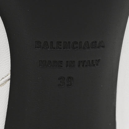 Balenciaga Sheepskin Typo Ankle Booties 39 White 7 of 10