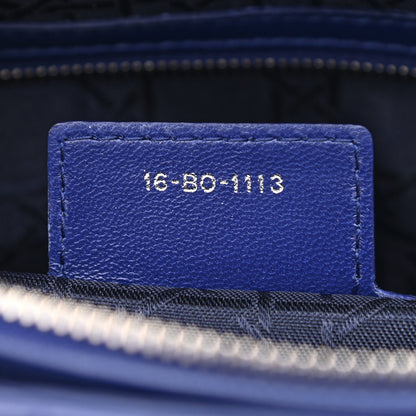 Christian Dior Lambskin Cannage Large Lady Dior Blue 7 of 11