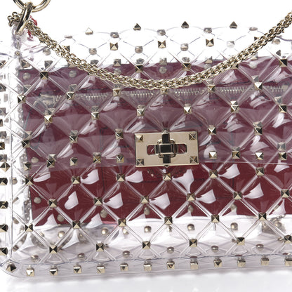 Valentino Garavani PVC Medium Rockstud Spike Shoulder Bag 7 of 9
