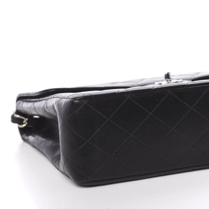 Chanel Lambskin Quilted Jumbo Single Flap Black 8 of 10