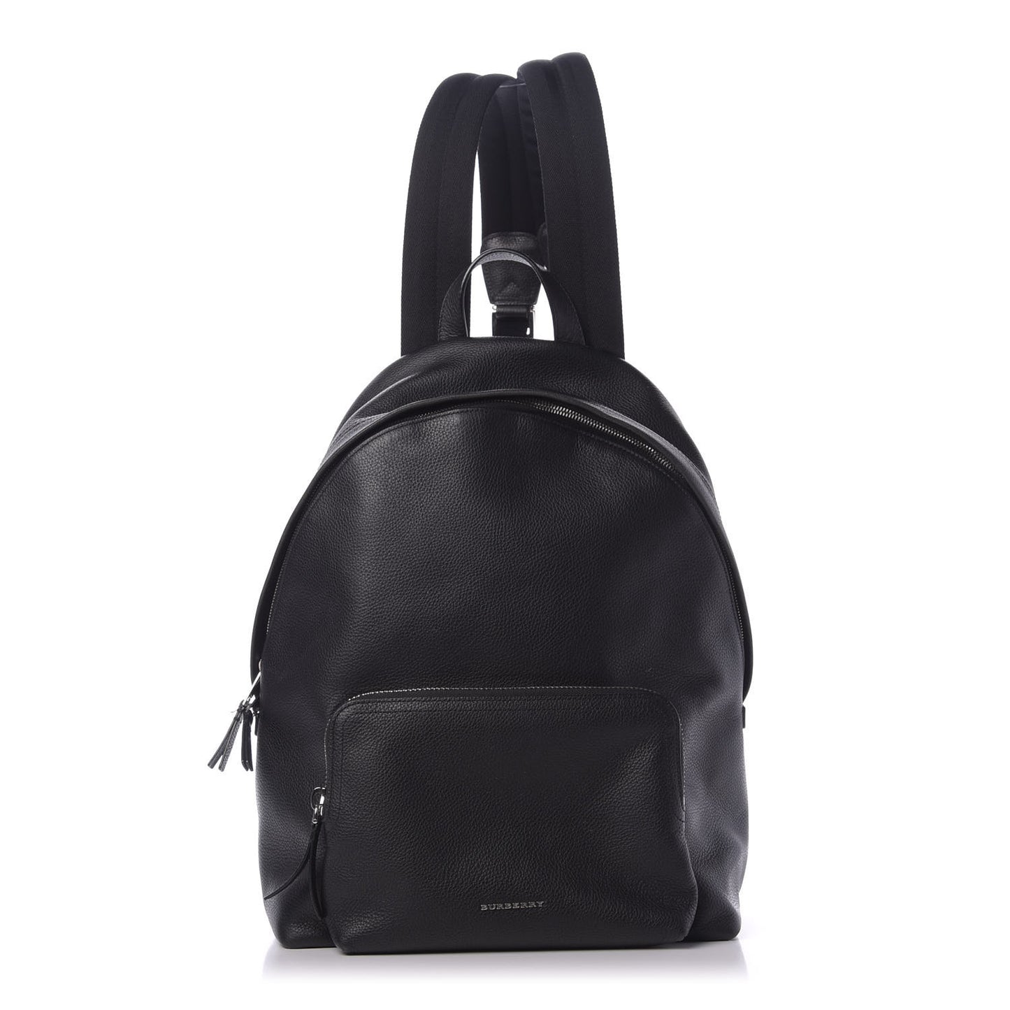 Pebbled Calfskin Abbeydale Simple Backpack Black
