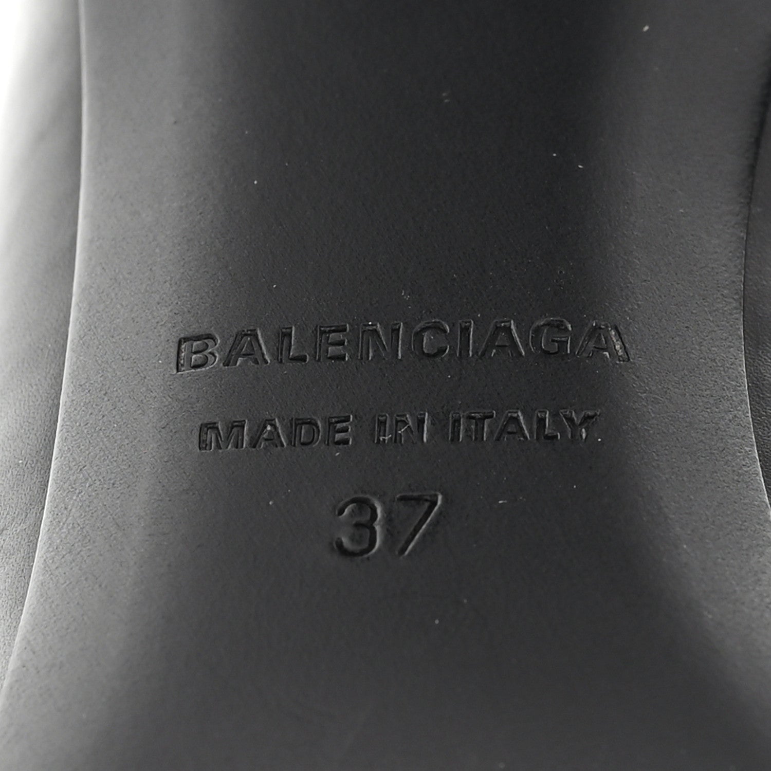 Balenciaga Calfskin Blade Knife Pumps 37 Black 7 of 10